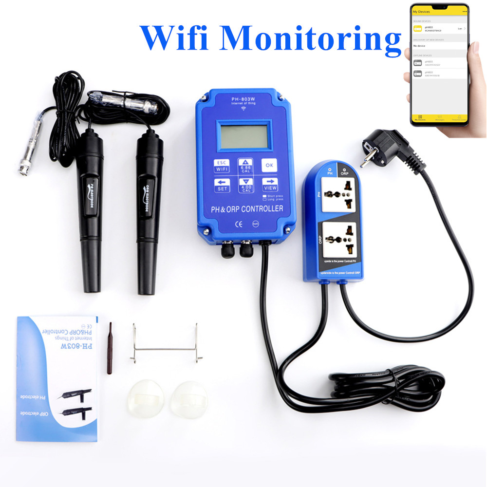 Pool Test Kit Digital - 2-in-1 PH ORP-controller PH-803W BNC-sonde Online