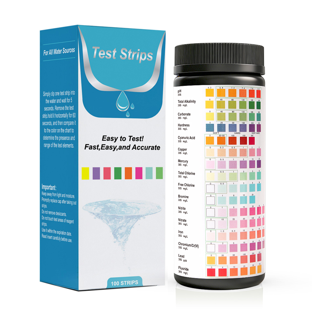 Pool Test Kit Digital - Yieryi 16 in 1 Waterteststrips 100