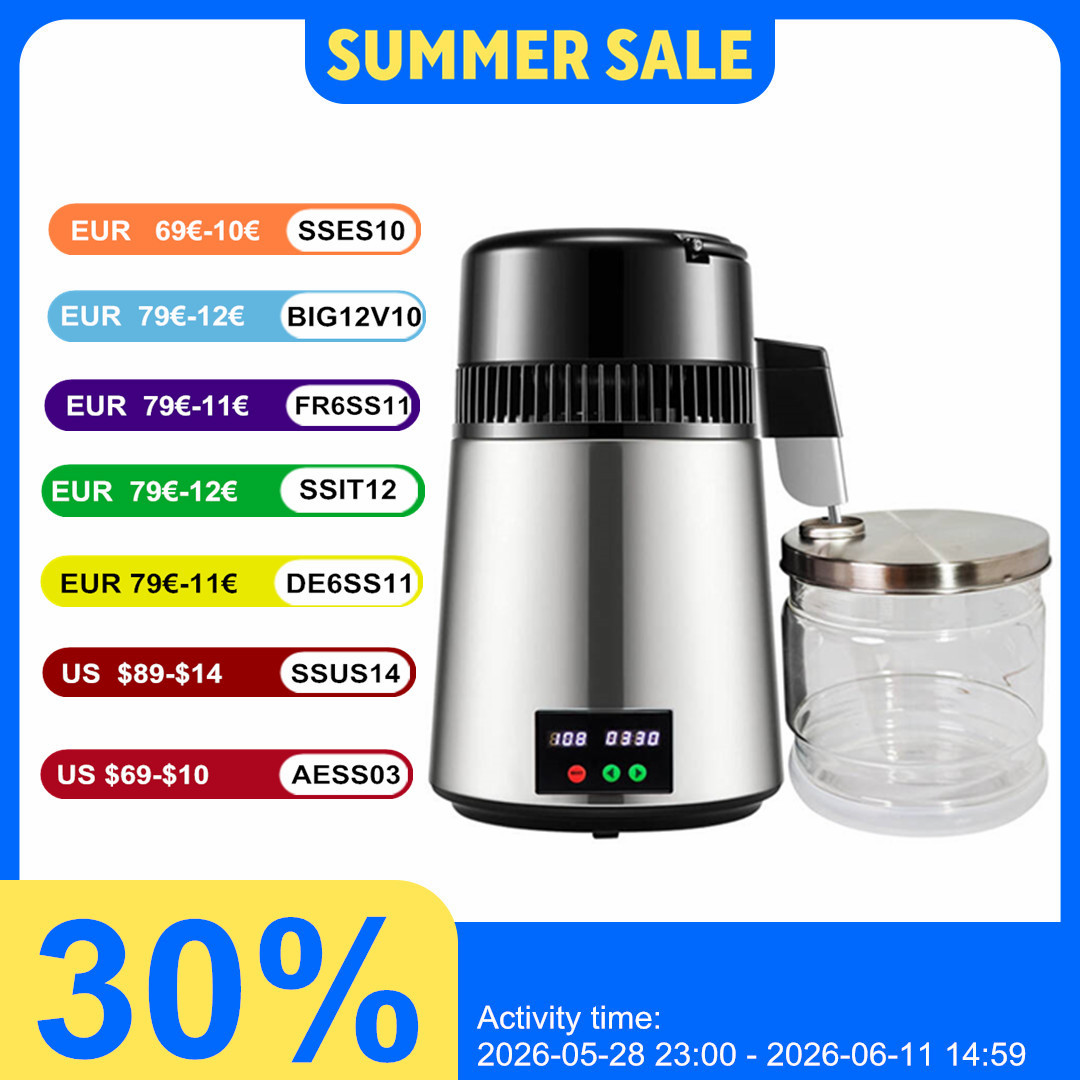 Salt Water Chlorinator Cell - Waterdestilleerder 4 L gedestilleerd watermaker 1,1