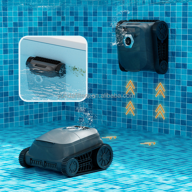 Robotic Pool Cleaner Wall Climbing - Automatische zwembadrobotreiniger Zwembadstofzuiger Muurklimmen Draadloze robot