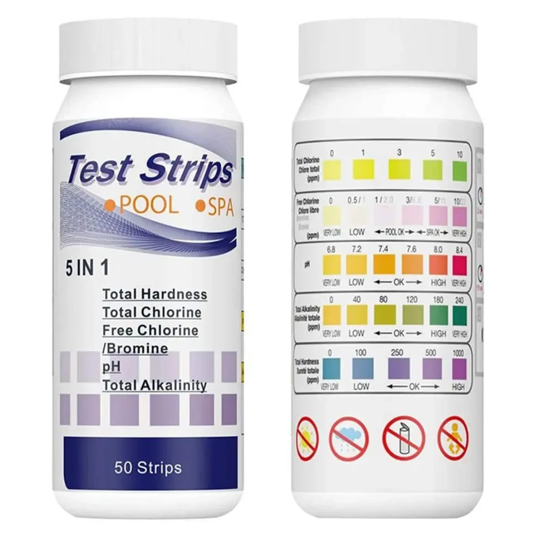 Pool Test Kit Digital - 5 in 1 PH-teststrips Multifunctioneel SPA