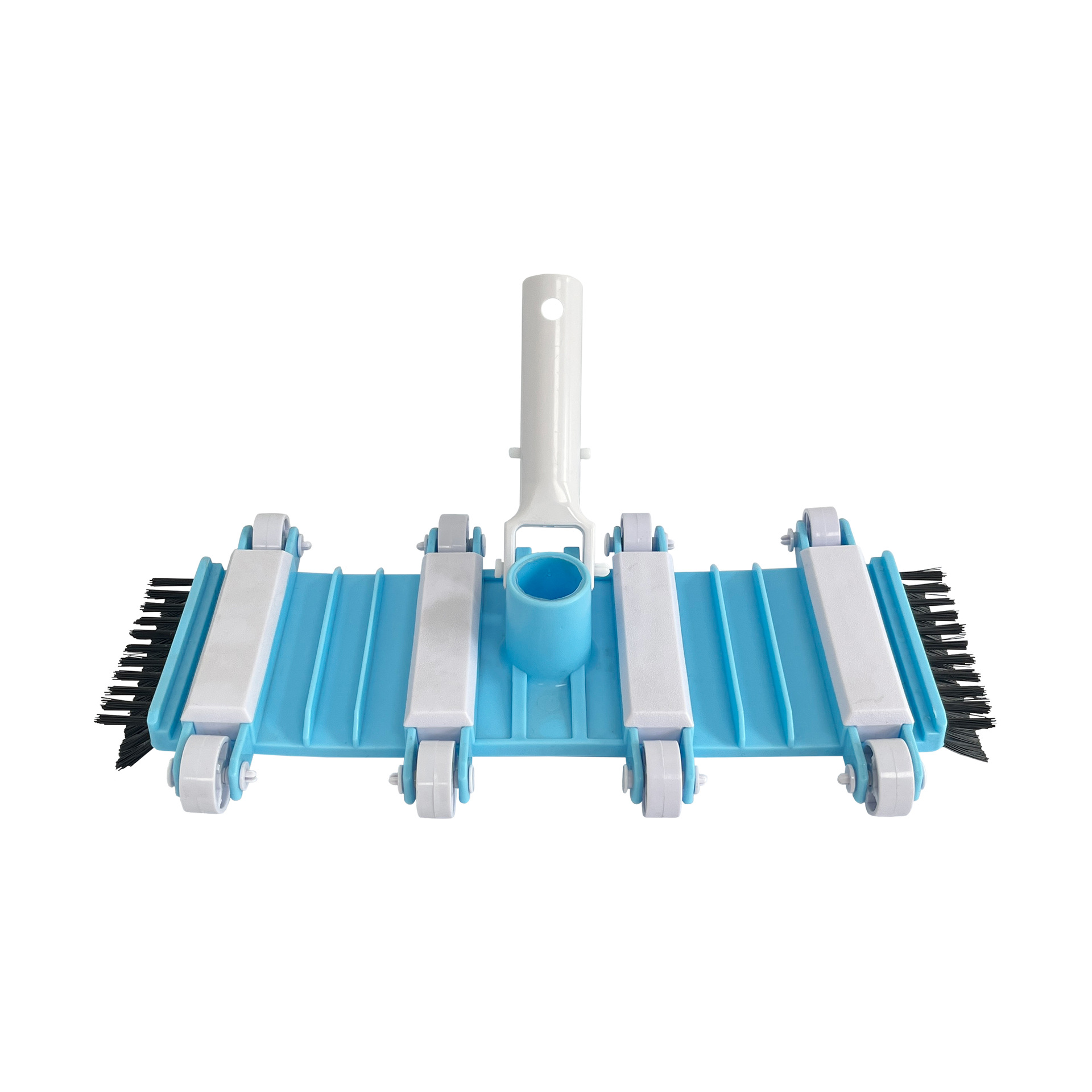 Pool Vacuum Head Brush - Zware gietijzeren zwembadzuigerkop met zijborstel, onderwaterreinigingsgereedschap,