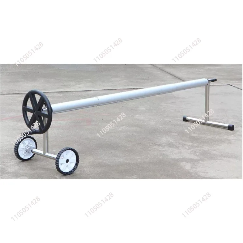 Pool Cover Reel Above Ground - Handmatige aluminium zwembadafdekrol voor bovengrondse zwembaden,