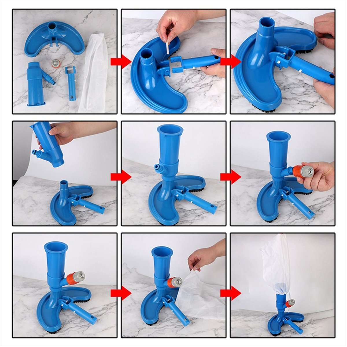 Pool Vacuum Head Brush - A387F-Cleaning Desinfecteerhulpmiddel Zwembadstofzuiger Vijverfontein Stofzuiger Borstel