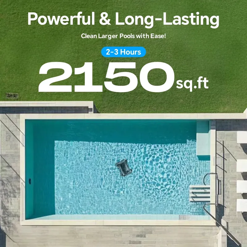 [Tot 2000 vierkante voet] Seau - Pool Robot Cleaner Cordless recensie en prijs
