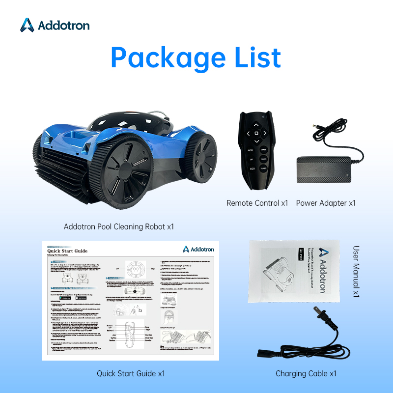Addotron Professionele Draadlo - Robotic Pool Cleaner Wall Climbing recensie en prijs