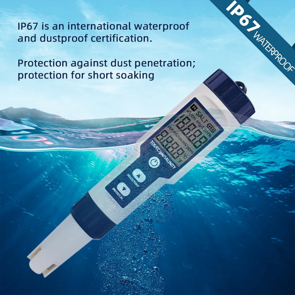 5 In 1 Ph Temperatuur Tds Ec Z - Pool Test Kit Digital recensie en prijs