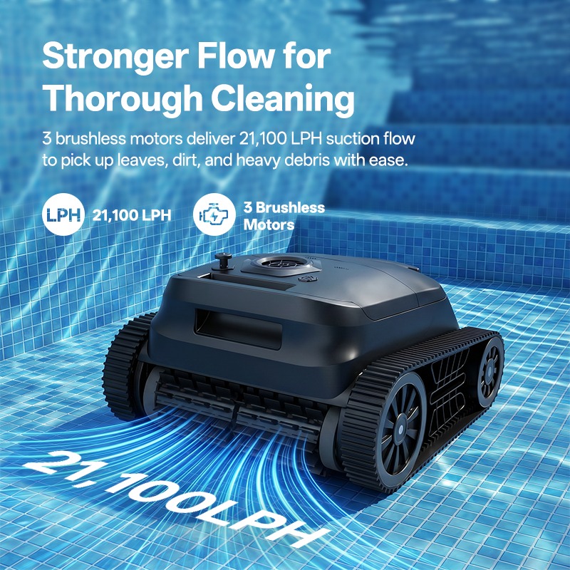 Automatische draadloze zwembad - Robotic Pool Cleaner Wall Climbing recensie en prijs
