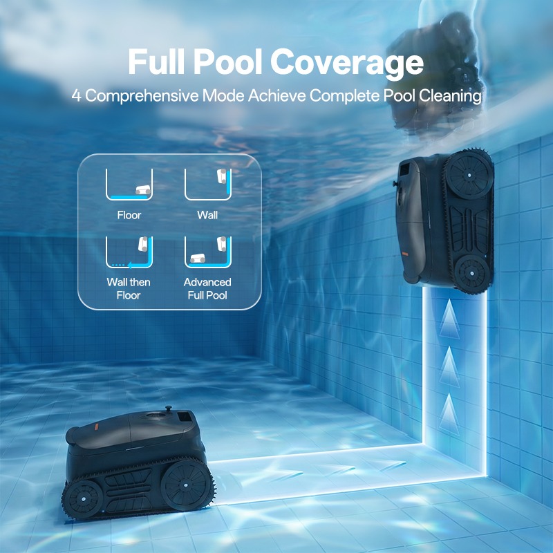 Automatische draadloze zwembad - Robotic Pool Cleaner Wall Climbing recensie en prijs