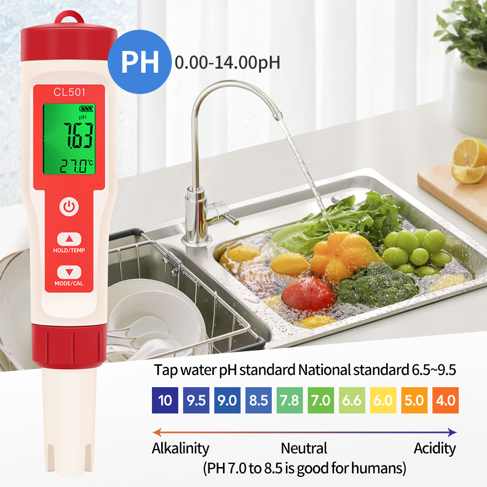 PH/CL2/H2/ORP/Temperatuurmeter - Pool Test Kit Digital recensie en prijs
