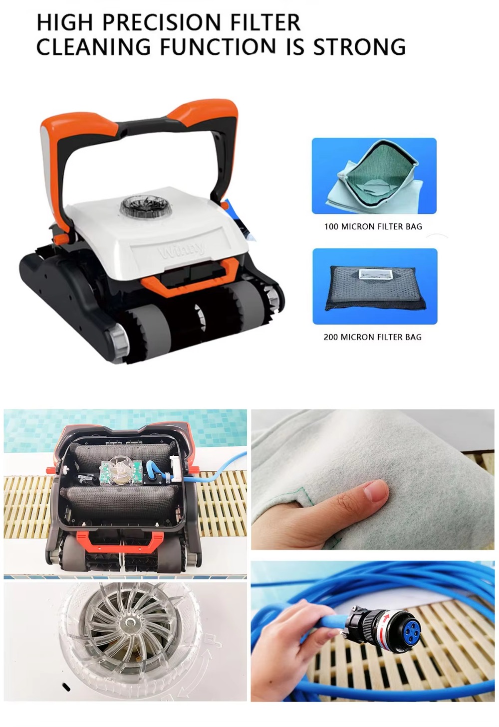 Robotachtige automatische robo - Pool Cleaner Robot With App recensie en prijs