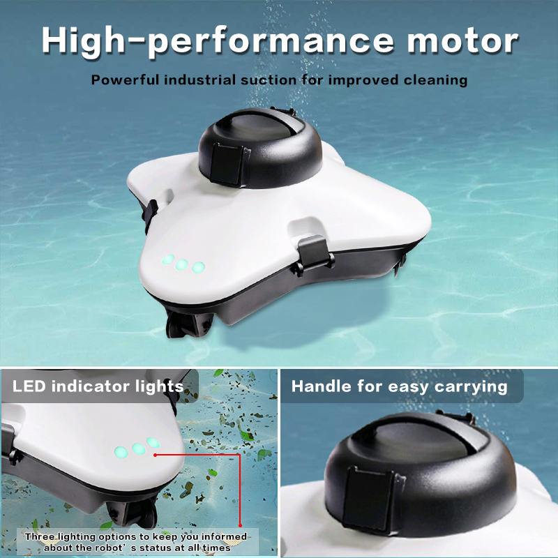 Draadloze robot zwembadreinige - Robotic Pool Cleaner Wall Climbing recensie en prijs