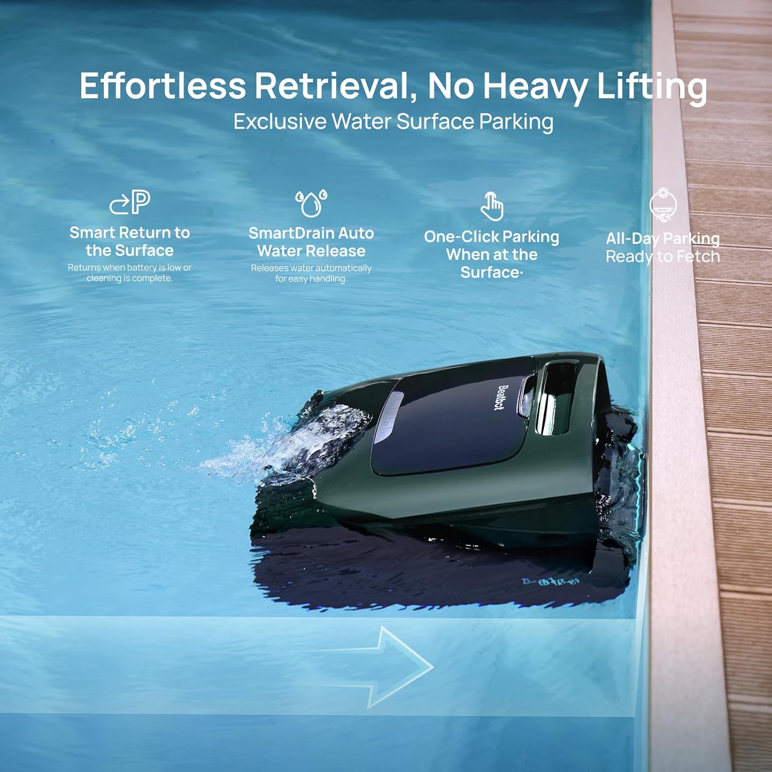 Slimme zwembadrobotreiniger Be - Pool Cleaner Robot With App recensie en prijs
