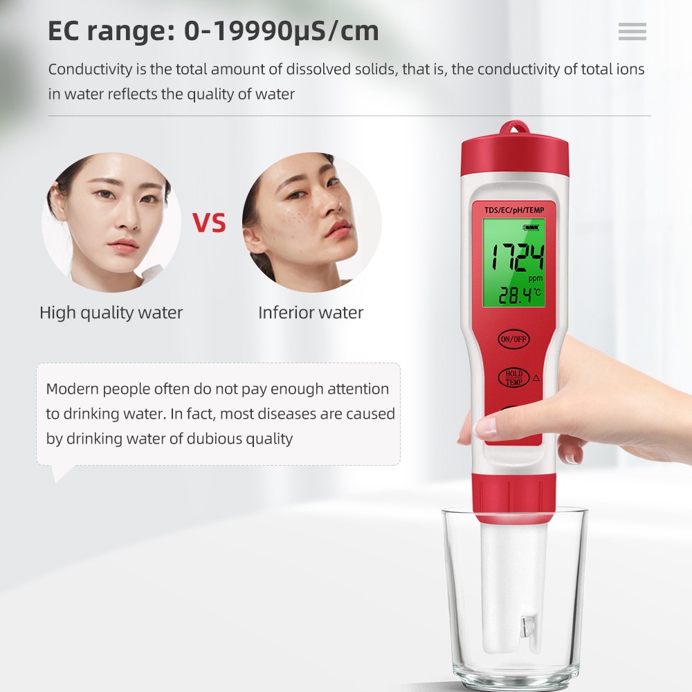 PH Meter Waterdichte PH/TDS/EC - Pool Test Kit Digital recensie en prijs