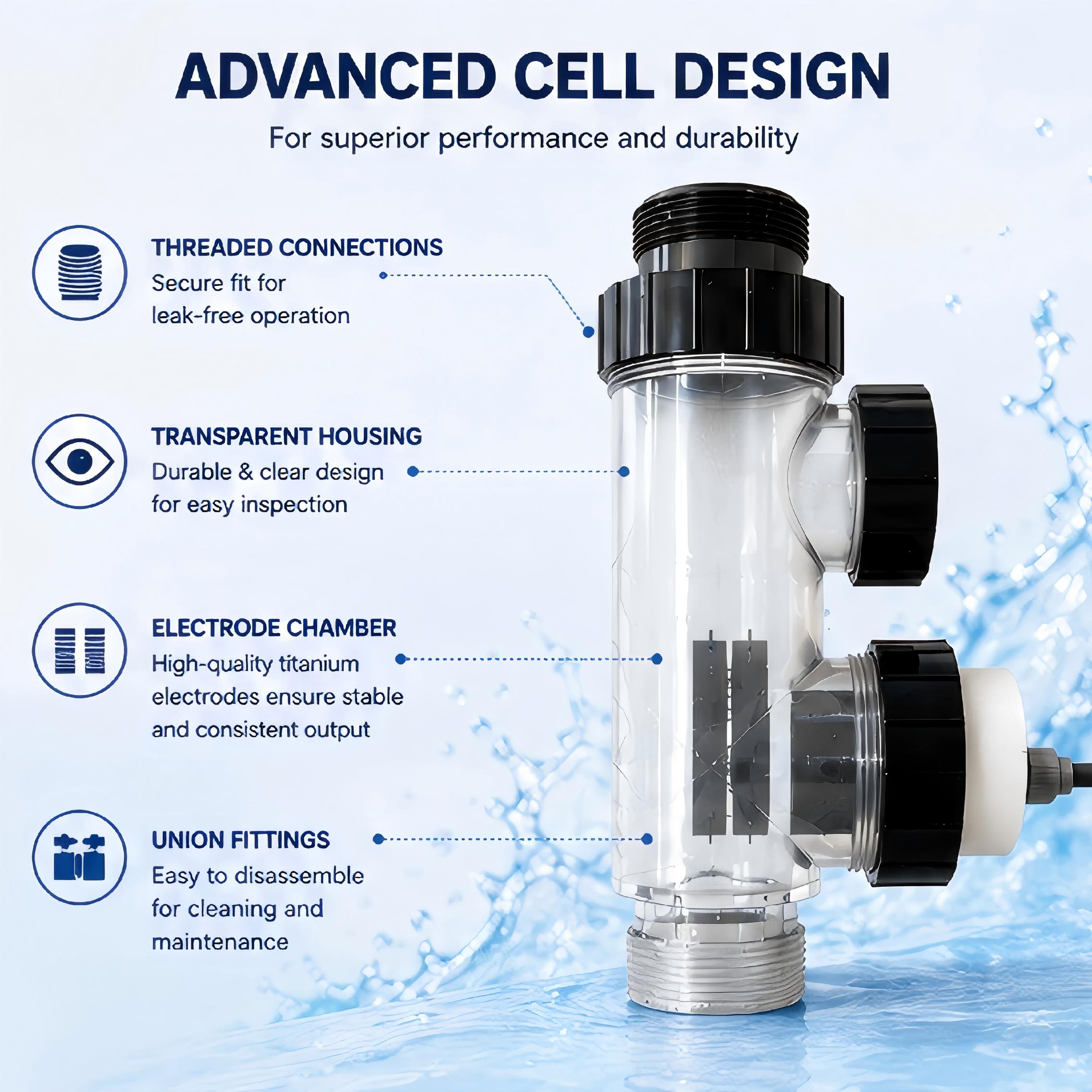 20 g/u zoutchloorgenerator voo - Salt Water Chlorinator Cell recensie en prijs