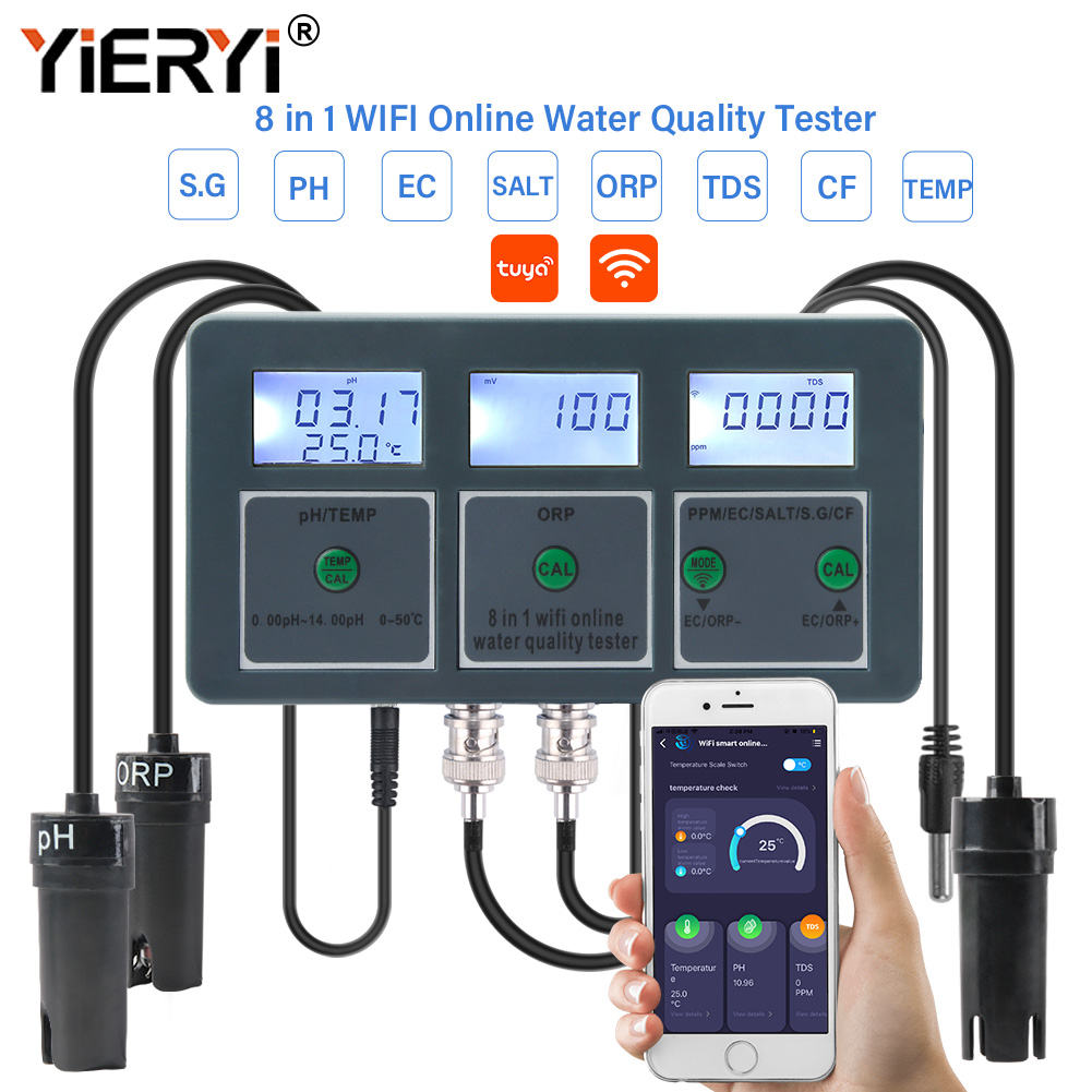 Yieryi WiFi Tuya Smart PH ORP  - Pool Test Kit Digital recensie en prijs